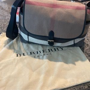 Burberry Plaid Flap Diaper Bag